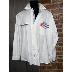 Bacchi Button Shirt Men’s XL Havana Jose Piedra Cohiba End Of The World Saloon
